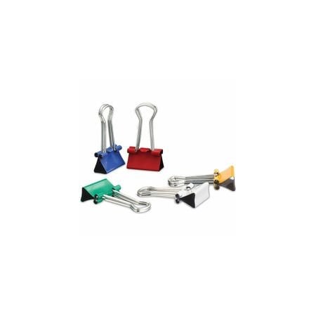 Universal Binder Clips in Dispenser Tub, Small, Assorted Colors, 40PK UNV31028