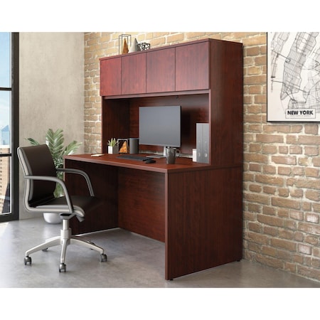 Officeworks By Sauder Affirm 60x30 in. Desk & 60 in. Hutch Cc Ste A2 431803