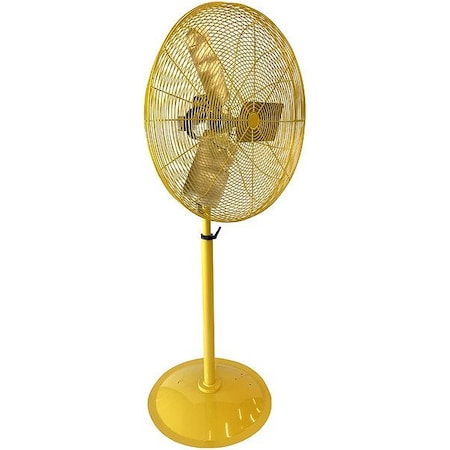 Hessaire Standard Duty Industrial Fan, Pedestal Mount, 36 in Blade Dia, 115V, 12,450 cfm, Non-Oscillating 36PY2