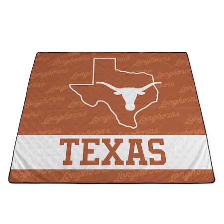 Picnic Time Family Of Brands NCAA Texas Longhorns Impresa Picnic Blanket - Lightweight Beach Blanket - Machine Washable 819-01-999-194-1