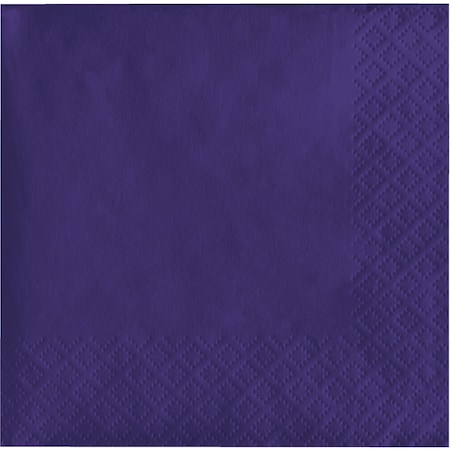 Touch Of Color Purple Beverage Napkins, 5"x5", 600PK 139371154