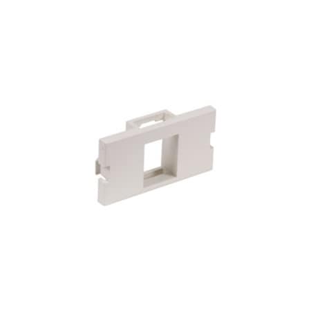 Hubbell Premise Wiring Hubbell iSTATION 1 Socket Keystone Faceplate Module - White IM1K1W
