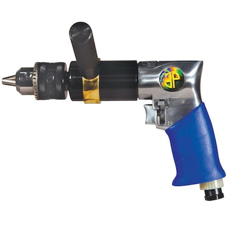 Astro Pneumatic Extra Heavy Duty Reversible Air Drill, 1/2 in, 7 cfm 527C