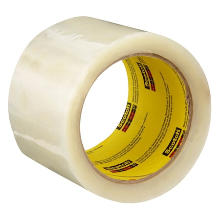 Scotch Carton Sealing Tape, 2.5 mil Thick, 2.84 in W x 54.68 yd L, 3 in Core Dia., Clear, 24 PK 373+
