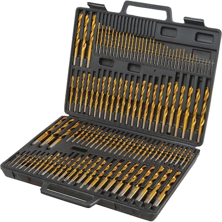 Grizzly HSS Titanium 135 Degree Drill Bit Set, 115 Pc. T33688