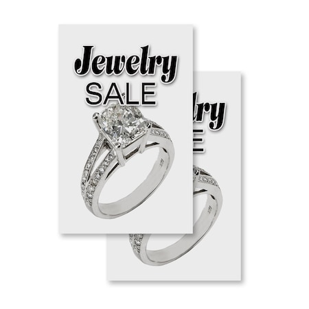 Signmission Jewelry Sale, Vinyl Decals Only 24 Inch x 36 Inch, Vinyl Decal, 2PK DSB-2436-2PACK-Jewelry Sale