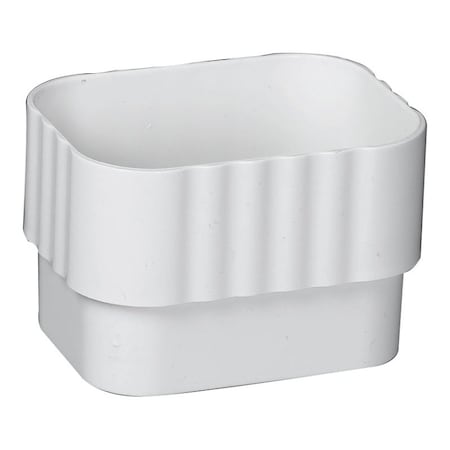 Amerimax Home Products Downspout Connector, Vinyl, White M0723