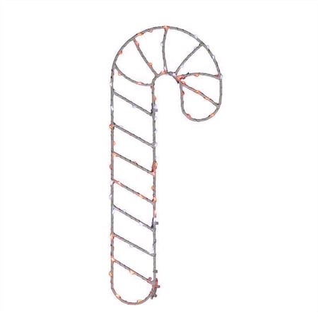 Celebrations LED Red/White Candy Cane Silhouette 15 in. Hanging Decor 15CCA