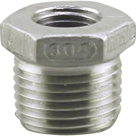 Plumbeeze PLUMB-EEZE 1-1/4'' MIP x 1'' FIP Stainless Steel Bushing U2-SSB-1210