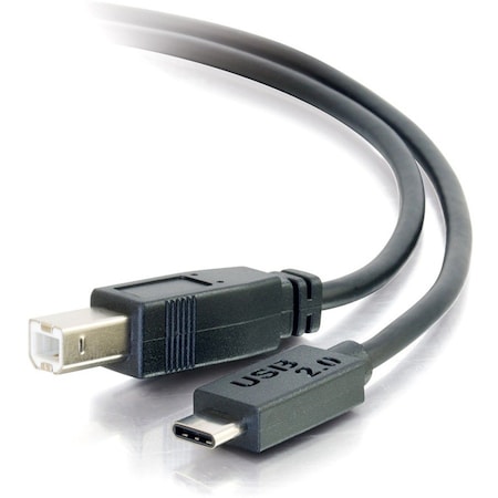 C2G 3FT USB 2.0 USB-C TO USB-B CABLE M/M - BLACK 28858