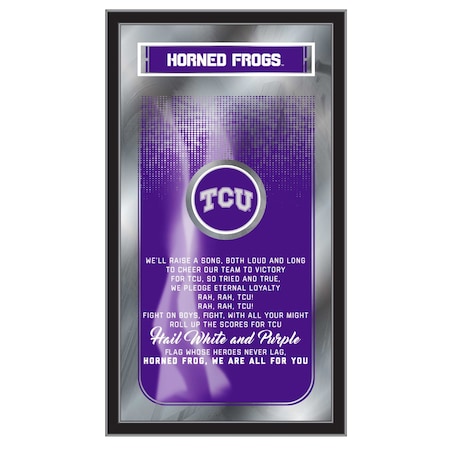 Holland Bar Stool Co TCU 26" x 15" Fight Song Mirror MFghtTexChr