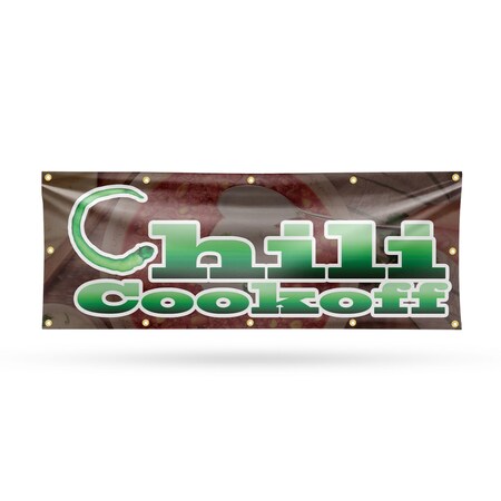 Signmission Chili Cook Off, 48 Inch x 120 Inch, Vinyl Banner B-120-30515
