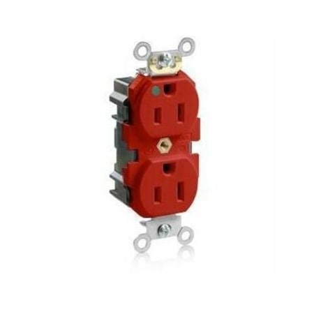 Leviton Lev-Lok Hospital Grade Tamper-Resistant Duplex Receptacle, 15 Amp, 125 Volt MT820-R