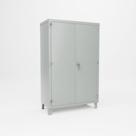 Pucel Super Heavy Duty Storage Cabinet, 48 in W x 24 in D x 78 in H, Gray SXHDSC-4872-24-4