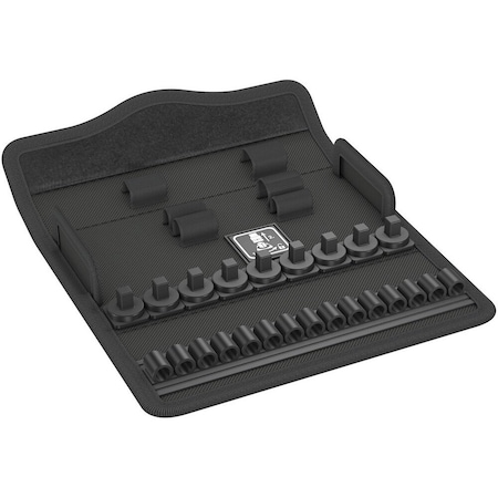 Wera 9496 Zyklop Metal Push 1/4 in Textile box, empty, 180 x 70 x 25 mm 5136542001