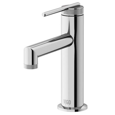 Vigo Sterling Single Handle Single-Hole Bathroom Faucet in Chrome VG01049CH