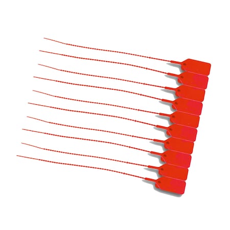 First Voice Pull Tight Seals, Plastic, 3 in L, 3 in W, Red PTS1000