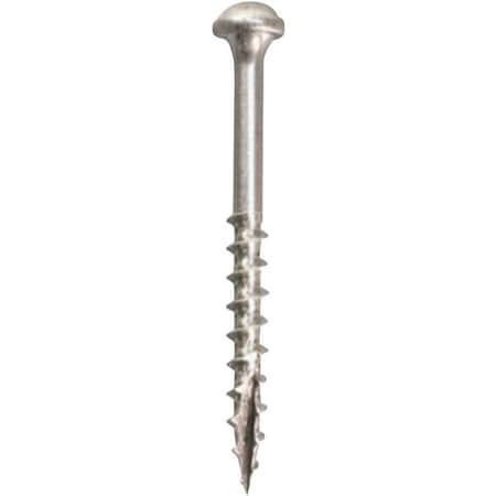 Kreg Pocket-Hole Screw, No 8 Thread, 2-1/2 in L, Coarse Thread, Maxi-Loc Head, Square Drive, Carbon Steel, 50PK SML-C250-50