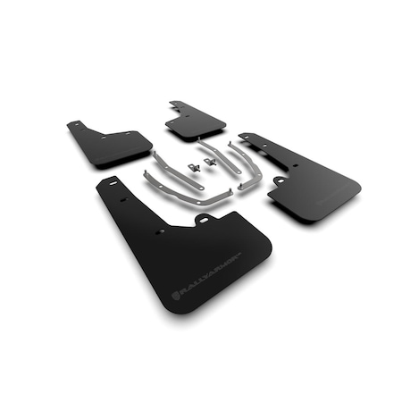 Rally Armor Black UR Mud Flap for 2022 Hyundai Tucson - Metallic Black Logo MF75-UR-BLK-MBK