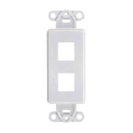 Belden 2-PORT KEYCONNECT DECO ADAPTER, ELECTRIC WHITE, AX106573-EW