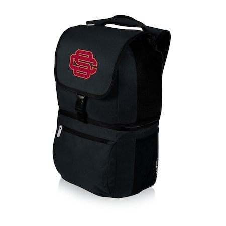 Picnic Time Family Of Brands NCAA USC Trojans Zuma Backpack Cooler - Soft Cooler Backpack - Lunch Cooler, Black 634-00-175-098-0