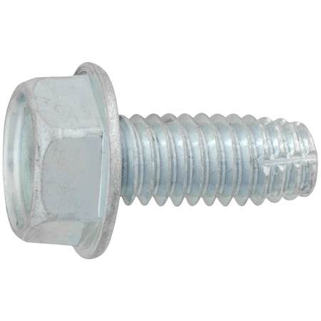 Auveco 5/16in x 3/4in Indented Hex Washer Head Type F Thread Cutting Screw, 100PK 8442