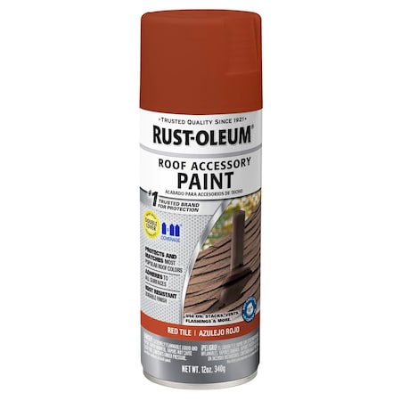 Rust-Oleum Weather Resistant Coating, Red Tile, Unfinished, Oil, 12 Oz 313815