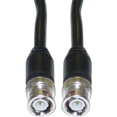 Swe-Tech 3C BNC RG59/U Coaxial Cable, Black, BNC Male, 25 foot 10X3-01125