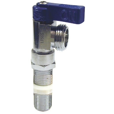 Proline Series ProLine 1/2'' MIP x 1/2'' SWT x 3/4'' MHT Blue Handle Washing Machine Valve 102-210