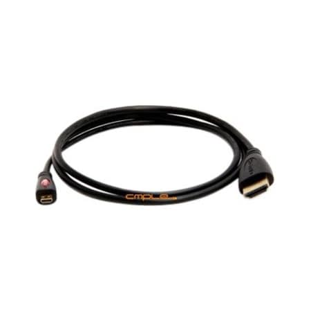 Cmple 458-N MICRO HDMI to HDMI cable Gold Plated for Cell phones 3 FEET 458-N