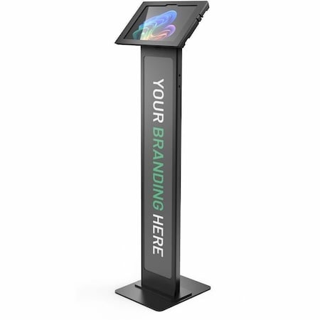 Compulocks SURFACE PRO COPILOT+ PC 12in, APEX ENCLOSURE BRANDABLE FLOOR STAND - BLACK 140B590APXB