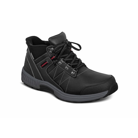 Orthofeet Dalton Men Casual Boot Hf Blk, Size 8 40031