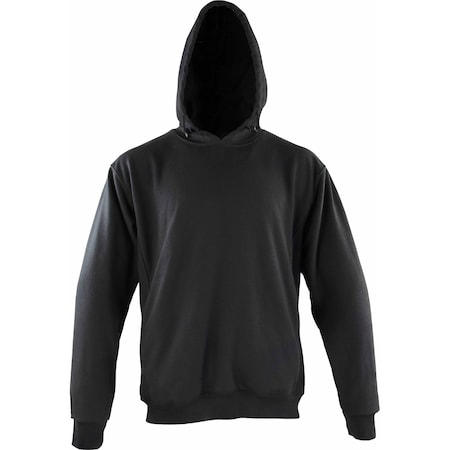 Ironwear CAT 3 Flame Resistant Pullover Sweatshirt with Drawstring Hood, Navy, X-Large 6340FR-N-XL