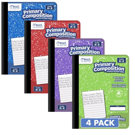 Mead Primary Composition Book, 4Pk, Rule, PK 4 610053-ECM