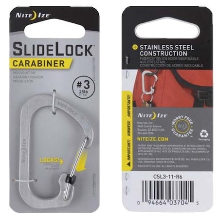 Nite Ize Classic Utility Carabiner, Stainless Steel CSL3-11-R6