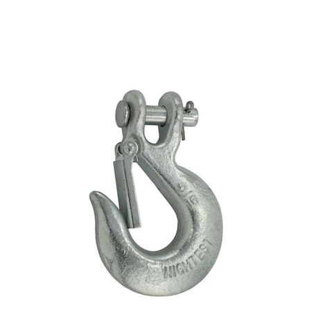 Tc International 0.63 in. G40 Clevis Safety Hook with Safety Latch, 2PK 32408