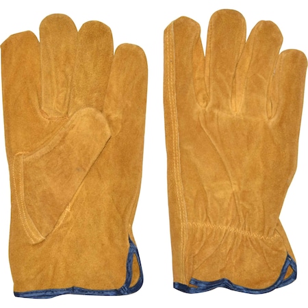 Ironwear Split Cowhide Leather Driver Gloves with Keystone Thumb, Small 4192-SM