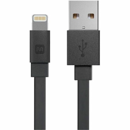 Monoprice CABERNET SERIES APPLE MFI CERTIFIED FLAT LIGHTNING TO USB CHARGE AND S 12857