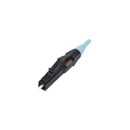Cable Wholesale LC Connector, 50/125um Multimode (OM3/OM4), Black Housing / Aqua Boot, Boot 31LC-31195