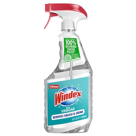 Windex Liquid Glass and Surface Cleaner, 23 oz., Clear, Unscented, Trigger Spray Bottle, 8 PK 312620