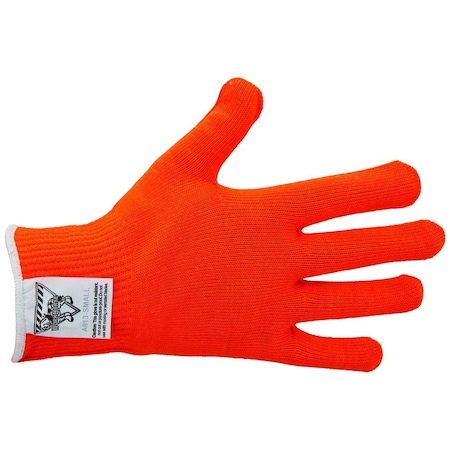 Workhorse Color-Coded Cut-Resistant Hand Protection Gloves, FDA-Compliant, A8, 13 Gauge WH A513-ORG-SM