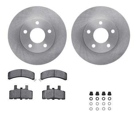Dynamic Friction Co DFC Brake Rotor- Heavy Duty Brake Pad includes Hardware 6412-47019