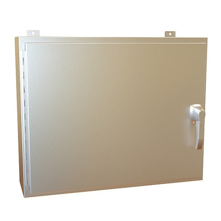 Hammond Handle Electrical Enclosure, 24 in H, 8 in D, 30 in W, 12, 13, 3R, 4, 4X, Stainless Steel HW24308SSHK