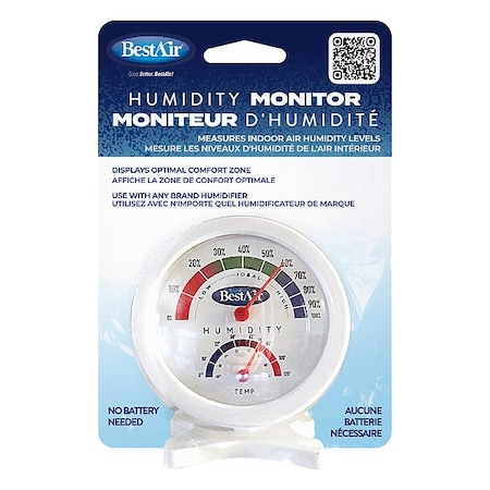 Bestair BestAir Humidity Monitor - Hygrometer HG050-PDQ-4