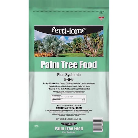 Ferti-Lome Ferti-lome PALM TREE FOOD PLUS SYSTEMIC 8-6-6 Granules Plant Food 4 lb 13725