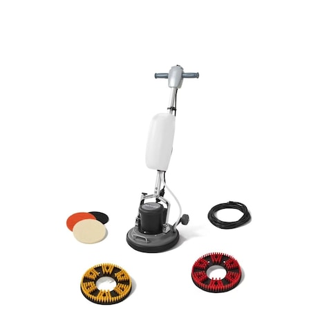 Dapper Supply 13 in. Heavy-duty Multi-Functional Floor Buffer Polisher Machine with a Set of 3 Scouring Pads DP-FM1303
