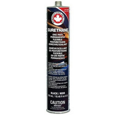 Dominion Sure Seal Sure-Thane 1-Component Polyurethane Adhesive/Sealant, 310 mL Cartridge, Black, Liquid 9020