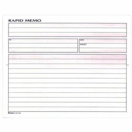 Adams Rapid Memo Book 2-part- 50 PG per BK- 50 ST per BK SC1158