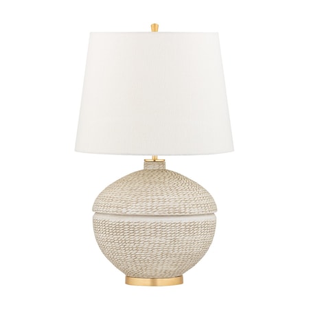 Hudson Valley Lighting Katonah 1 Light Table Lamp 15.5 In. Gold Leaf L1516-GL