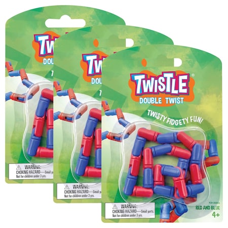 Teacher Created Resources Twistle Double Twist, Red & Blue, 3PK TCR20306